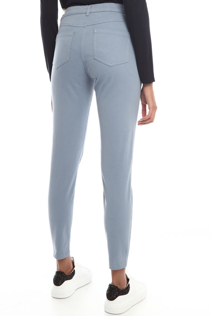 Skinny cotton satin trousers Intrend Skinny cotton satin trousers Intrend