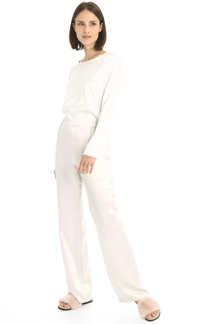 Satin palazzo trousers Intrend Satin palazzo trousers Intrend