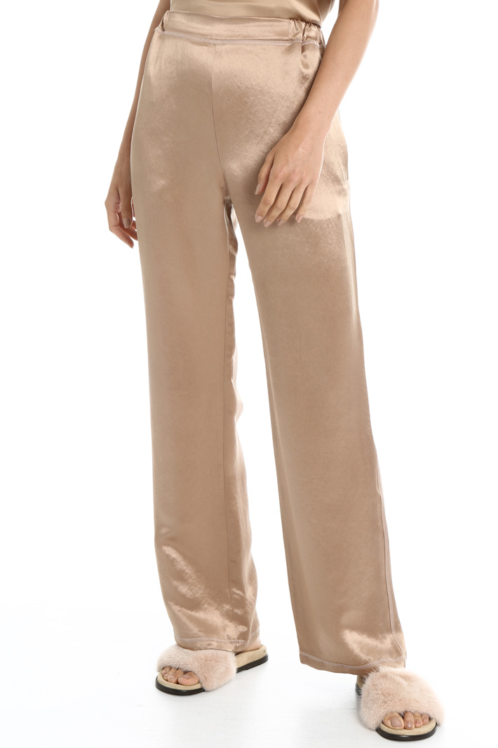 Satin palazzo trousers Intrend Satin palazzo trousers Intrend