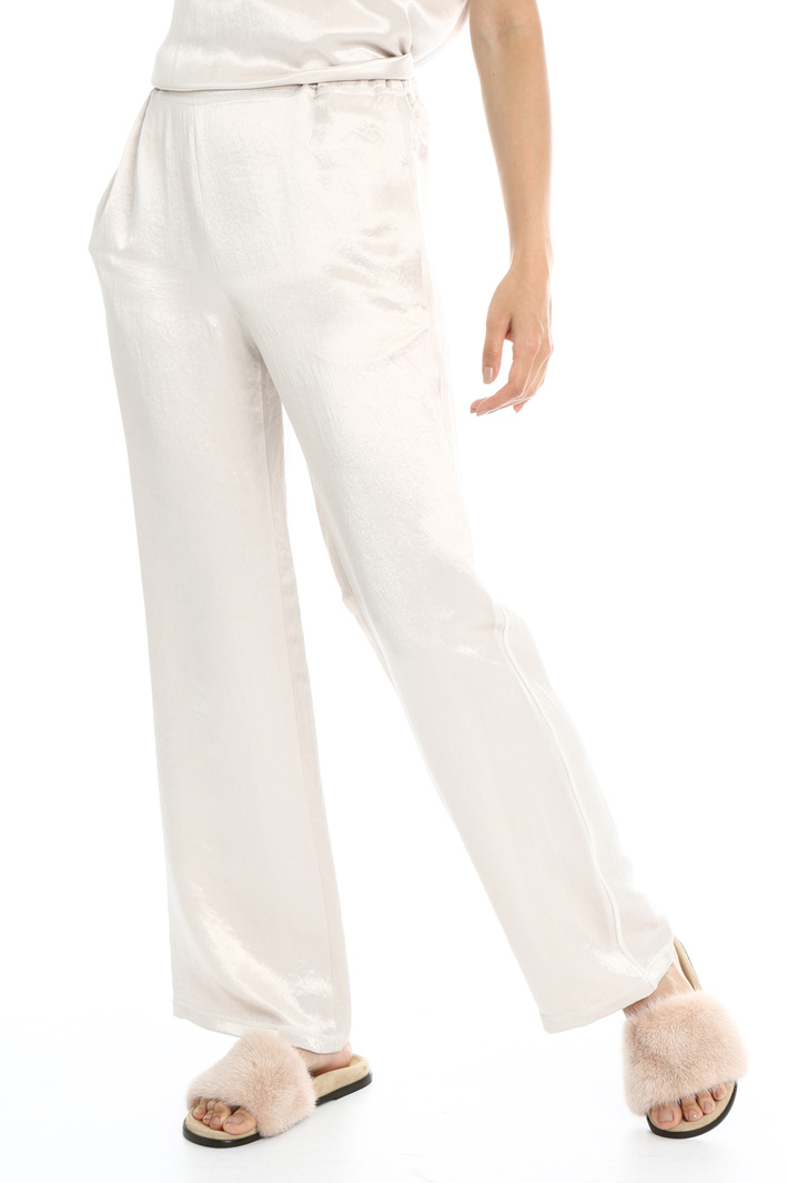 Satin palazzo trousers Intrend Satin palazzo trousers Intrend