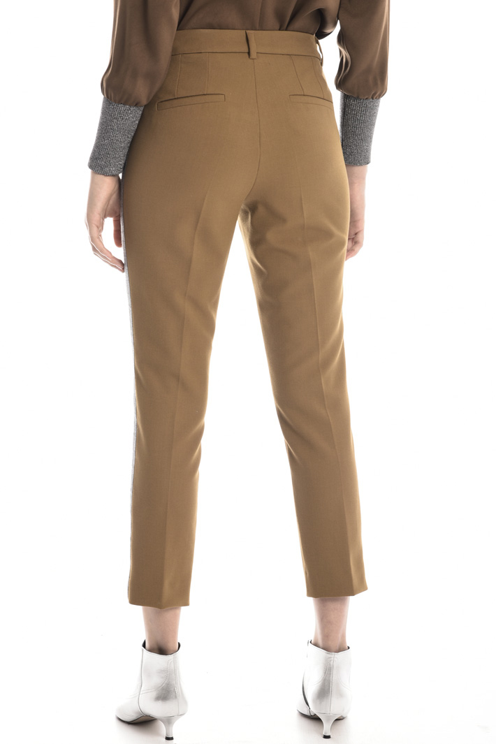 Trousers with lurex band Intrend Trousers with lurex band Intrend