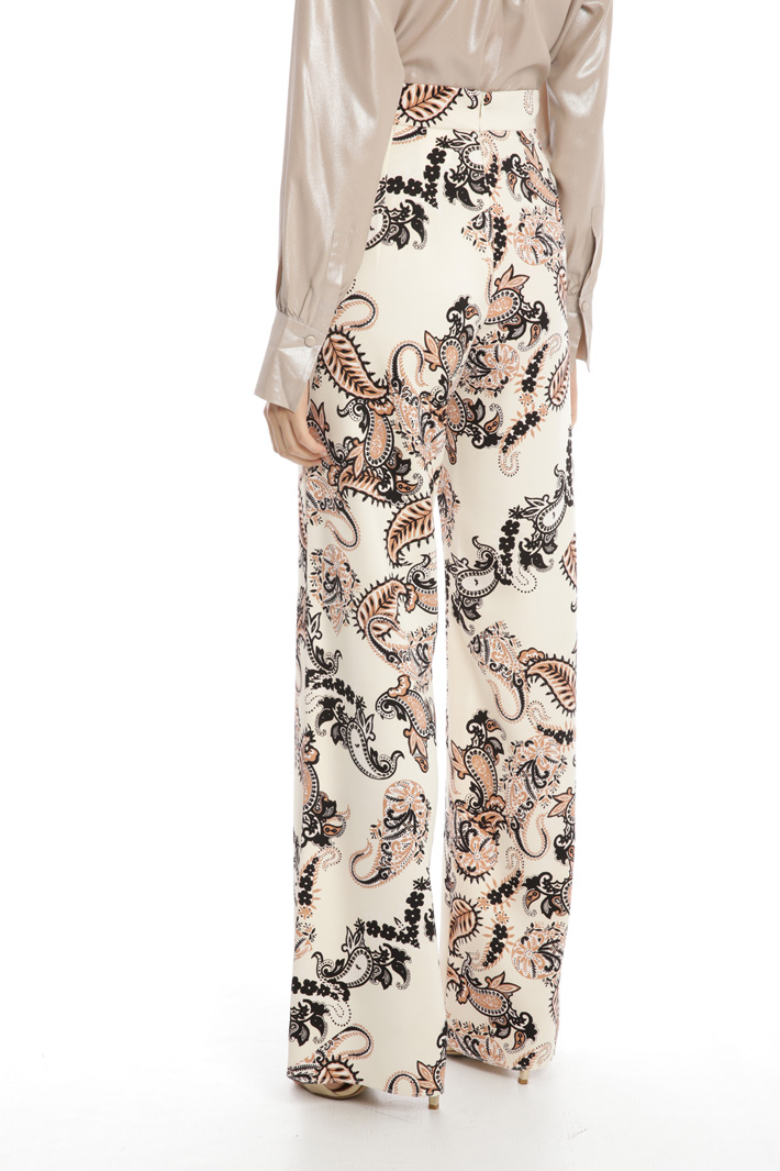 Printed palazzo trousers Intrend Printed palazzo trousers Intrend