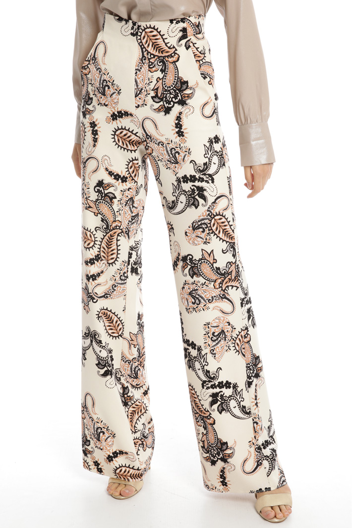 Printed palazzo trousers Intrend Printed palazzo trousers Intrend