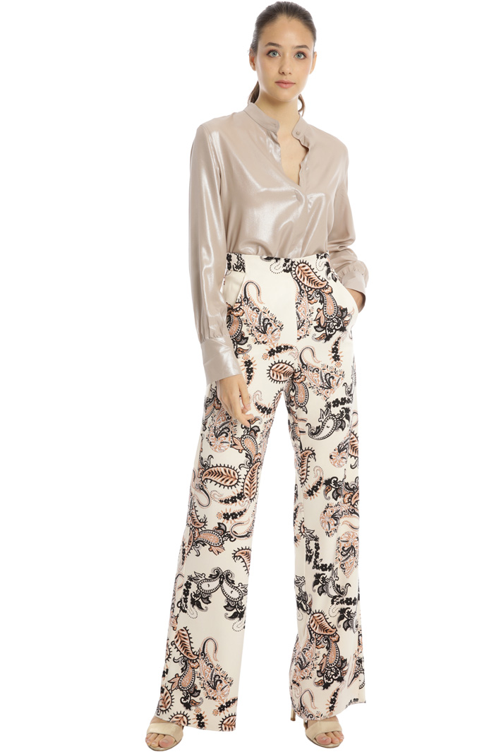 Printed palazzo trousers Intrend Printed palazzo trousers Intrend