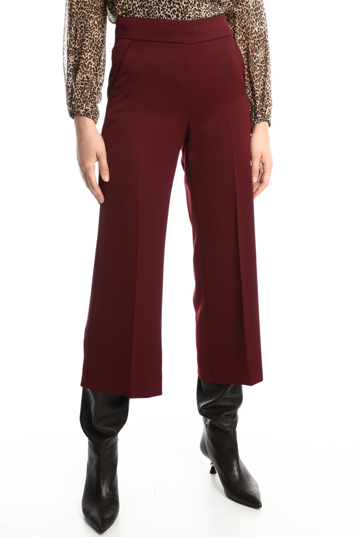 Crop satin trousers Intrend Crop satin trousers Intrend