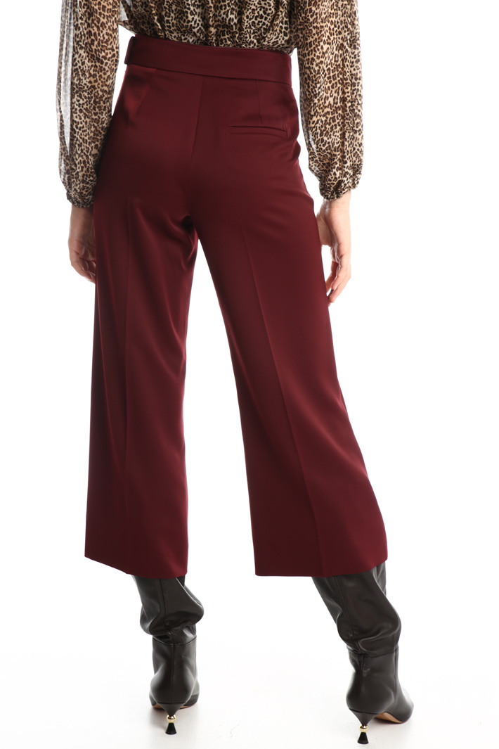 Crop satin trousers Intrend Crop satin trousers Intrend