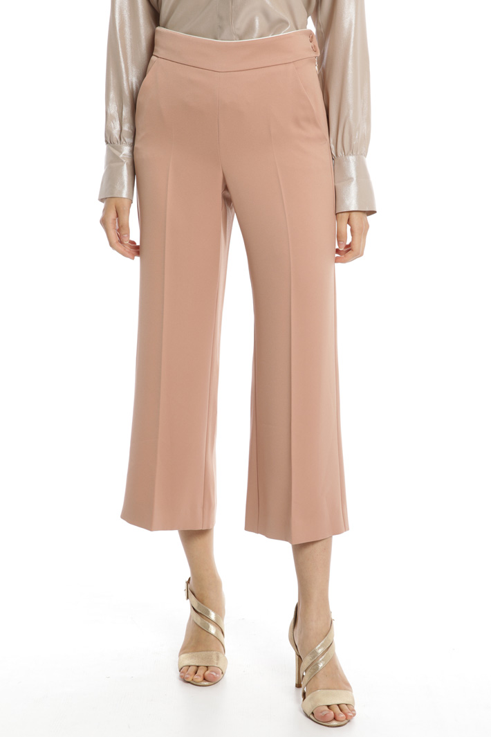 Crop satin trousers Intrend Crop satin trousers Intrend