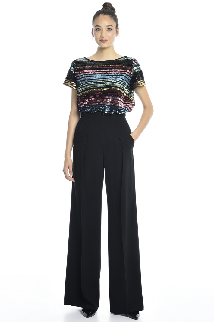 Crepe fabric trousers Intrend Crepe fabric trousers Intrend