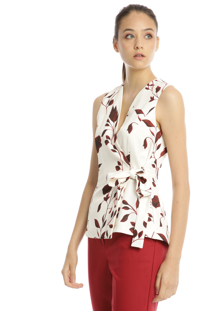 Wrap-up satin top Intrend Wrap-up satin top Intrend
