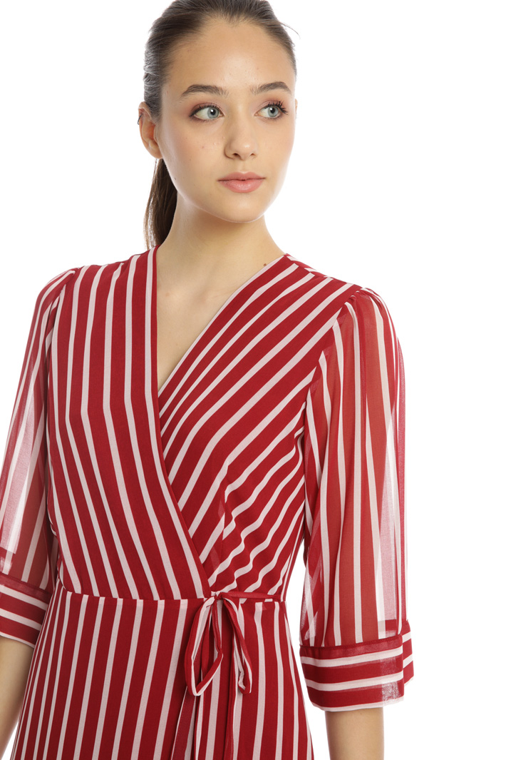 Flounced georgette dress Intrend Flounced georgette dress Intrend