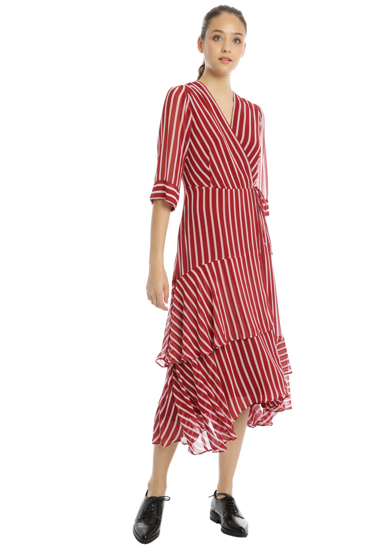 Flounced georgette dress Intrend Flounced georgette dress Intrend