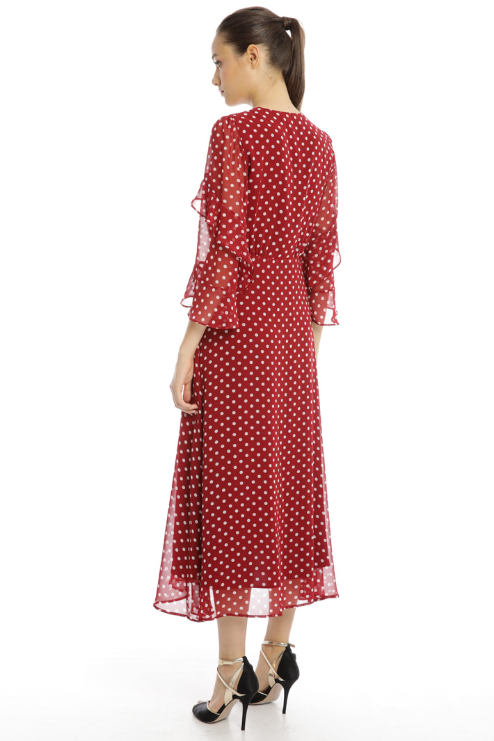 Flared georgette dress Intrend Flared georgette dress Intrend