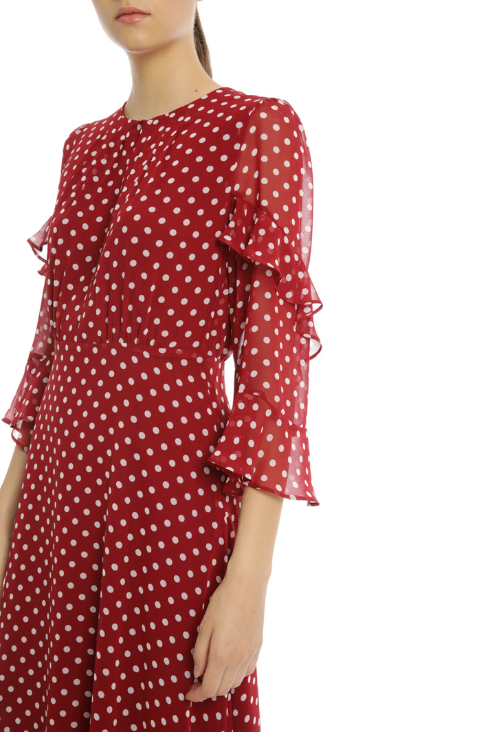 Flared georgette dress Intrend Flared georgette dress Intrend