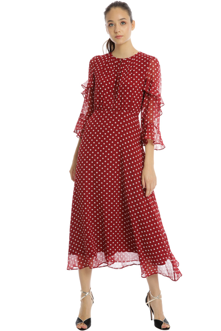 Flared georgette dress Intrend Flared georgette dress Intrend