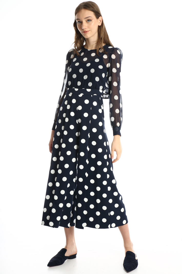 Dual fabric jumpsuit Intrend Dual fabric jumpsuit Intrend