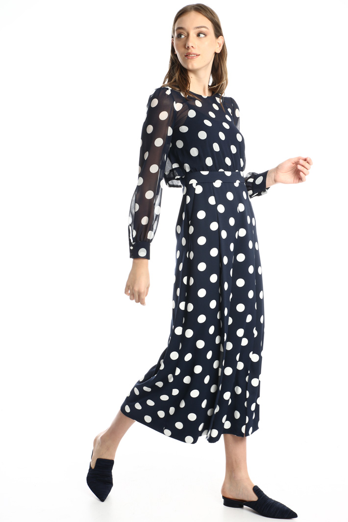 Dual fabric jumpsuit Intrend Dual fabric jumpsuit Intrend
