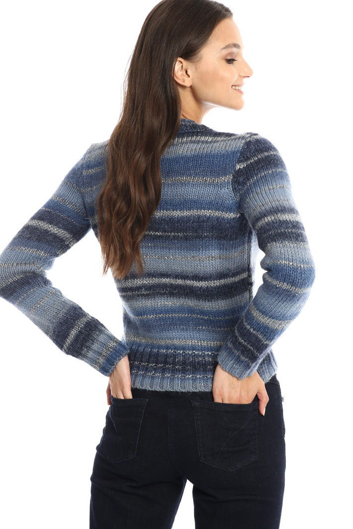 Striped lurex sweater Intrend Striped lurex sweater Intrend