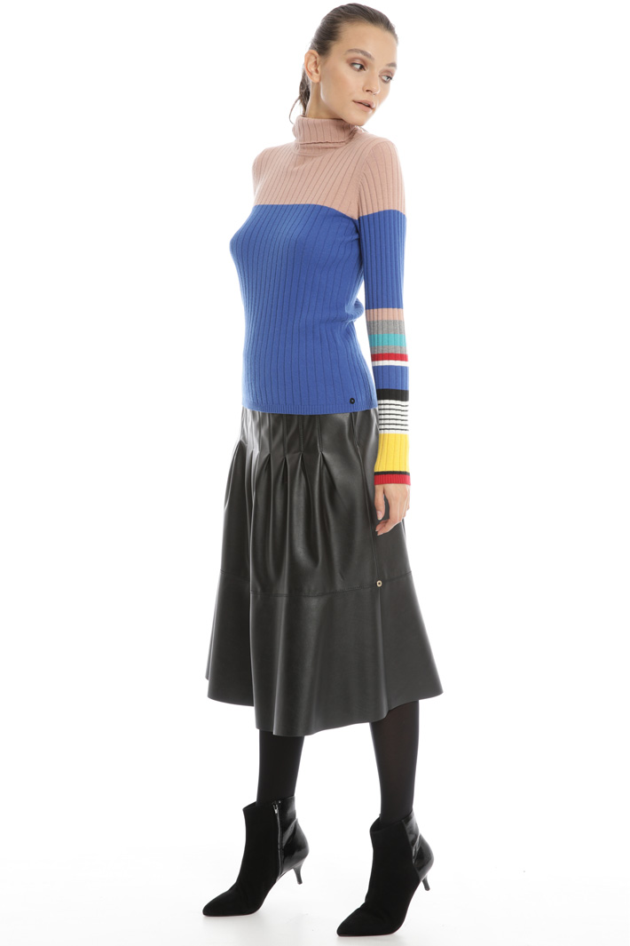 Striped multicolour turtleneck Intrend Striped multicolour turtleneck Intrend