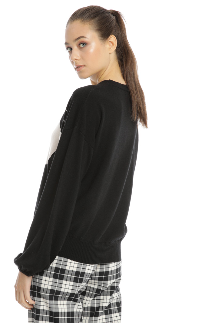 Inlayed wool sweater Intrend Inlayed wool sweater Intrend