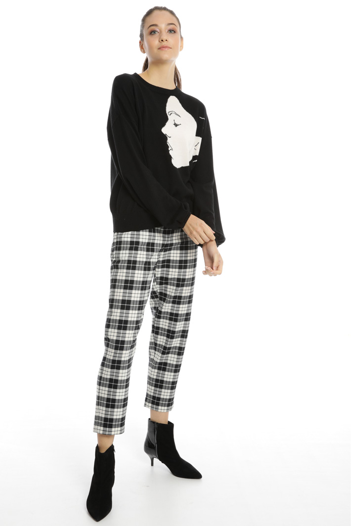 Inlayed wool sweater Intrend Inlayed wool sweater Intrend