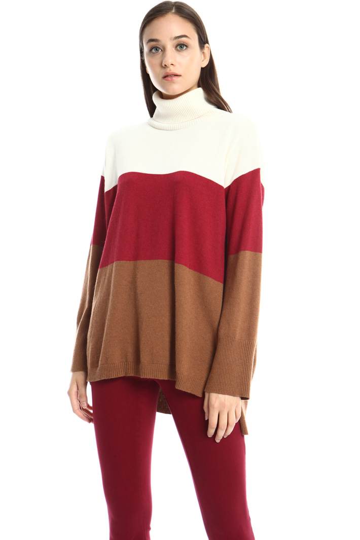 Wool blend high neck sweater Intrend Wool blend high neck sweater Intrend