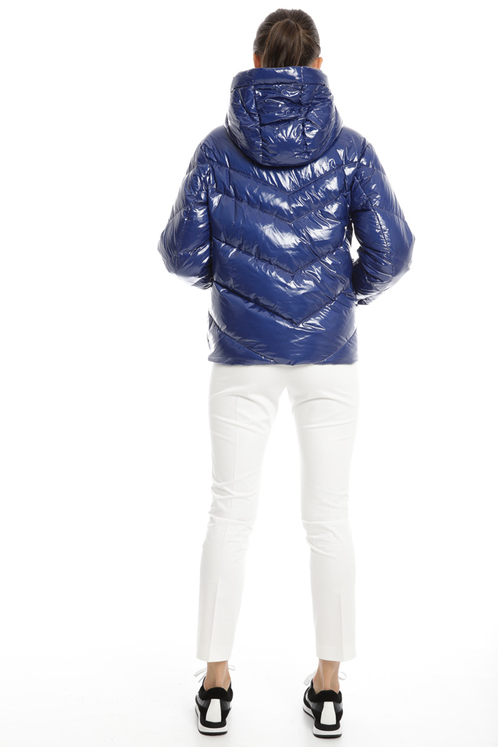 Glossy finish puffer jacket Intrend Glossy finish puffer jacket Intrend