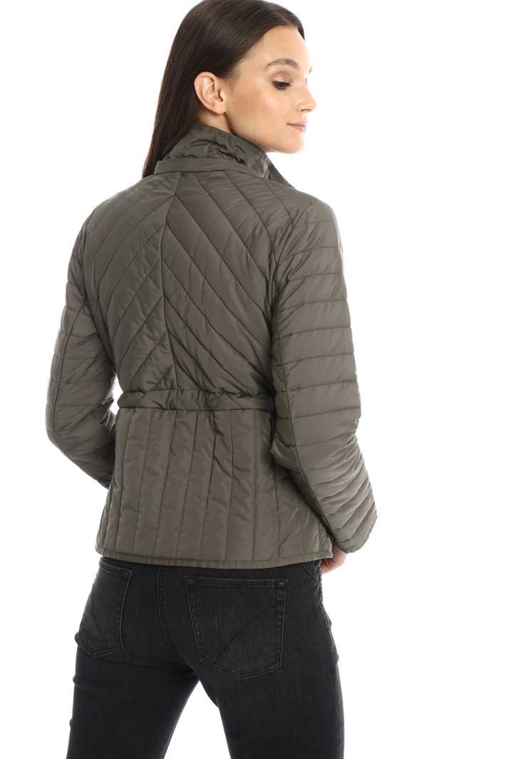 Drawstring waist padded jacket Intrend Drawstring waist padded jacket Intrend