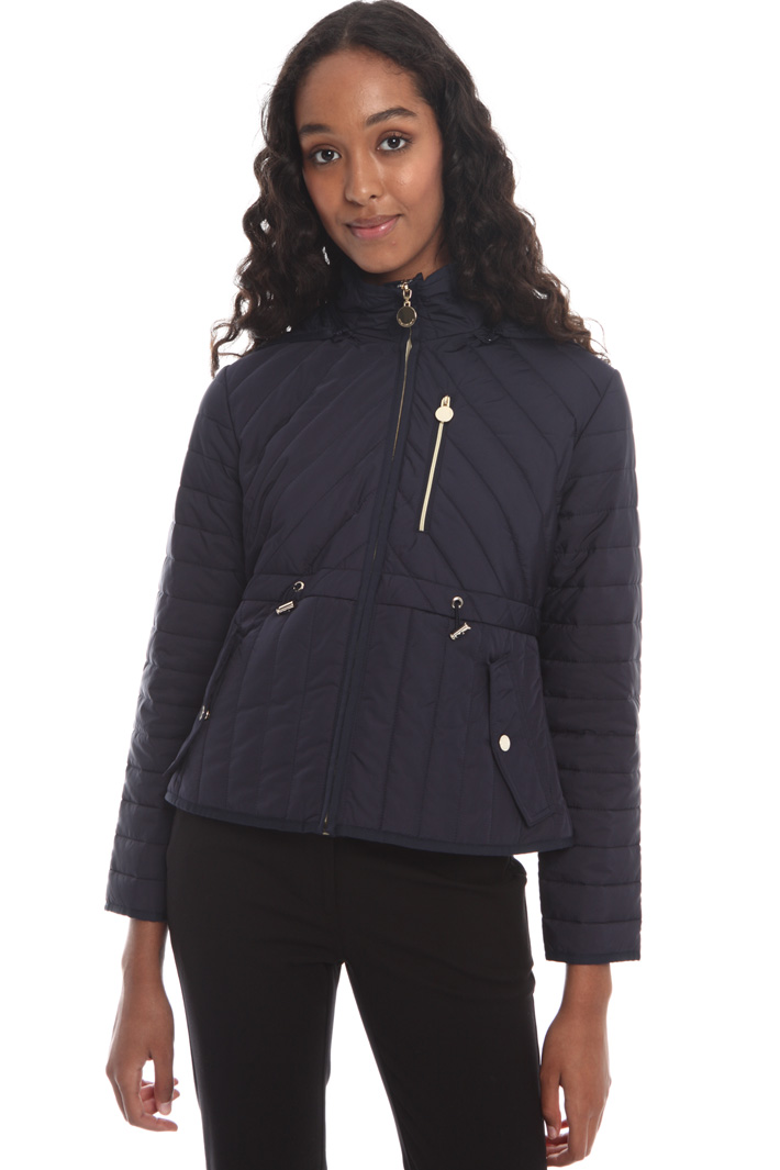 Drawstring waist padded jacket Intrend Drawstring waist padded jacket Intrend