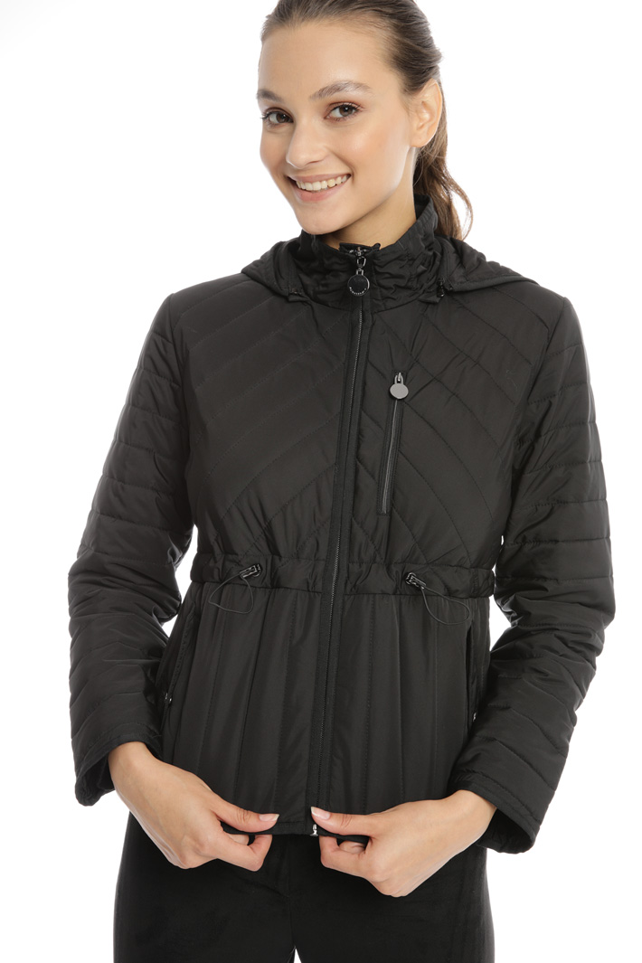 Drawstring waist padded jacket Intrend Drawstring waist padded jacket Intrend