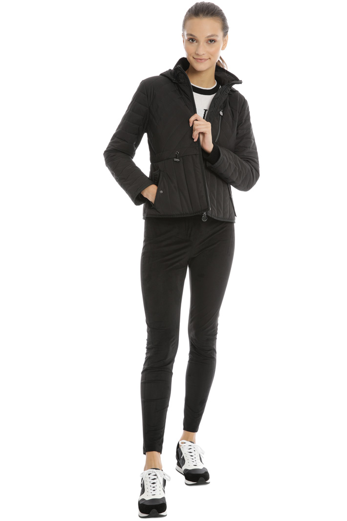 Drawstring waist padded jacket Intrend Drawstring waist padded jacket Intrend