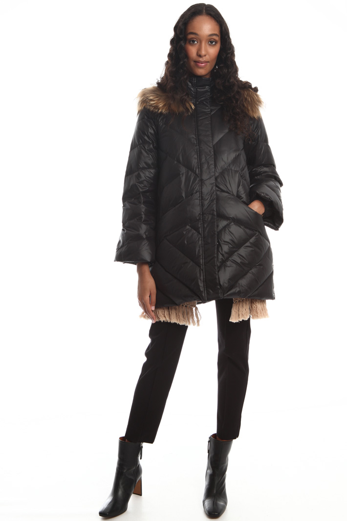 Fur trim down jacket Intrend Fur trim down jacket Intrend