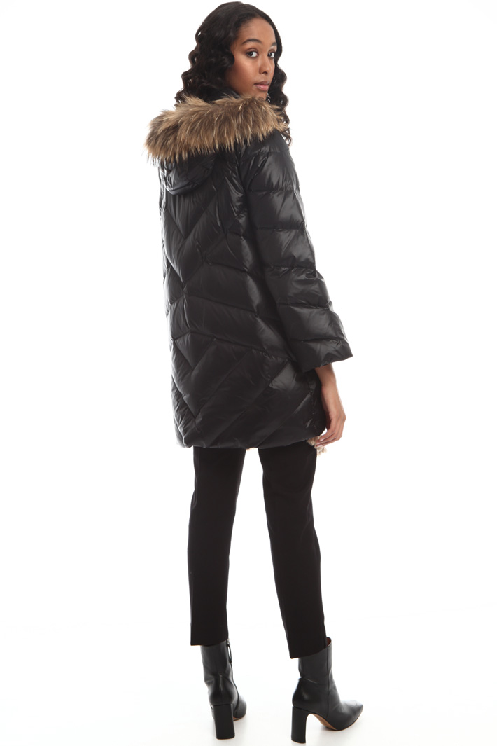 Fur trim down jacket Intrend Fur trim down jacket Intrend