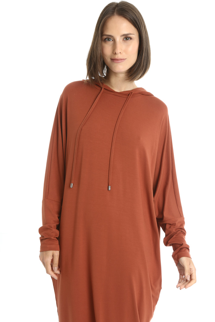 Hooded jersey dress Intrend Hooded jersey dress Intrend