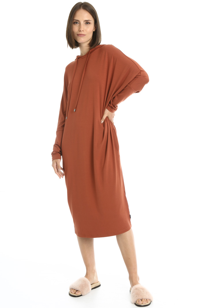 Hooded jersey dress Intrend Hooded jersey dress Intrend