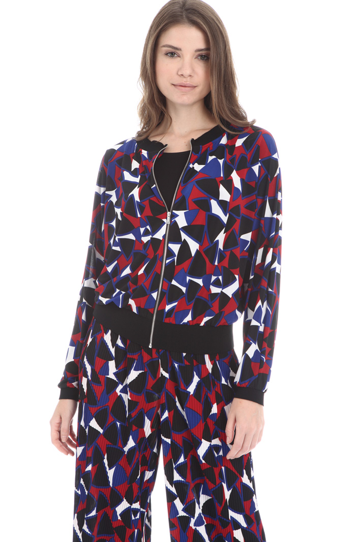 Printed jersey jacket Intrend Printed jersey jacket Intrend