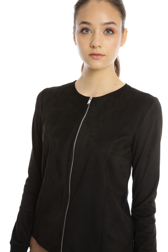 Suede effect cardigan Intrend Suede effect cardigan Intrend
