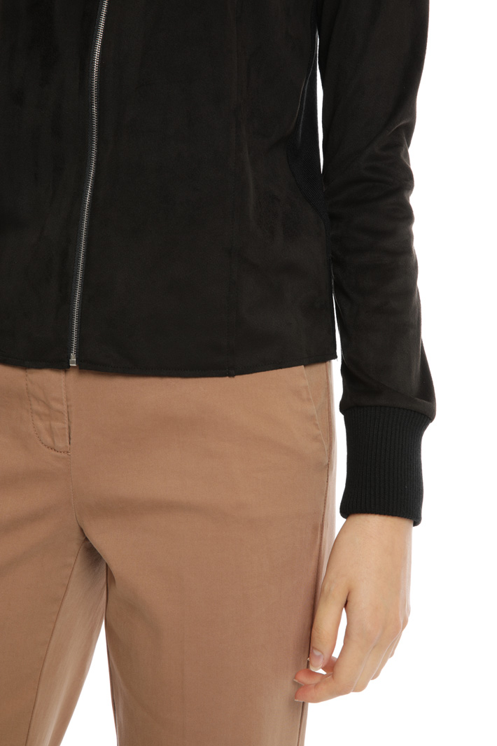 Suede effect cardigan Intrend Suede effect cardigan Intrend