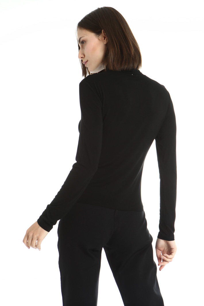 Stretch jersey high neck top Intrend Stretch jersey high neck top Intrend