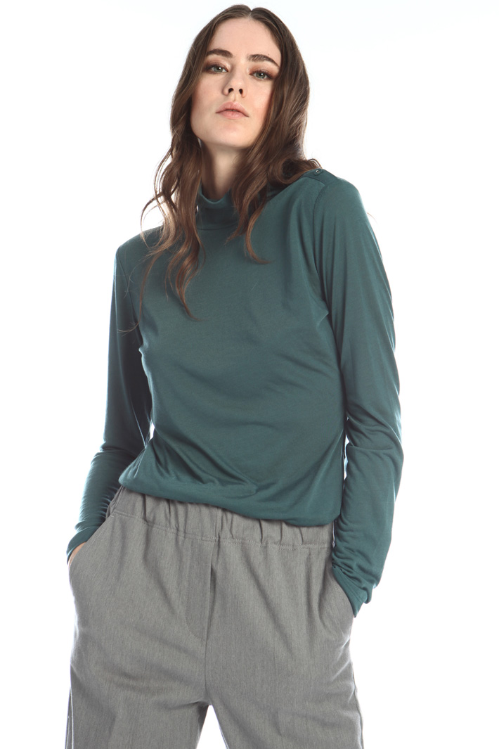 Jersey turtleneck top Intrend Jersey turtleneck top Intrend