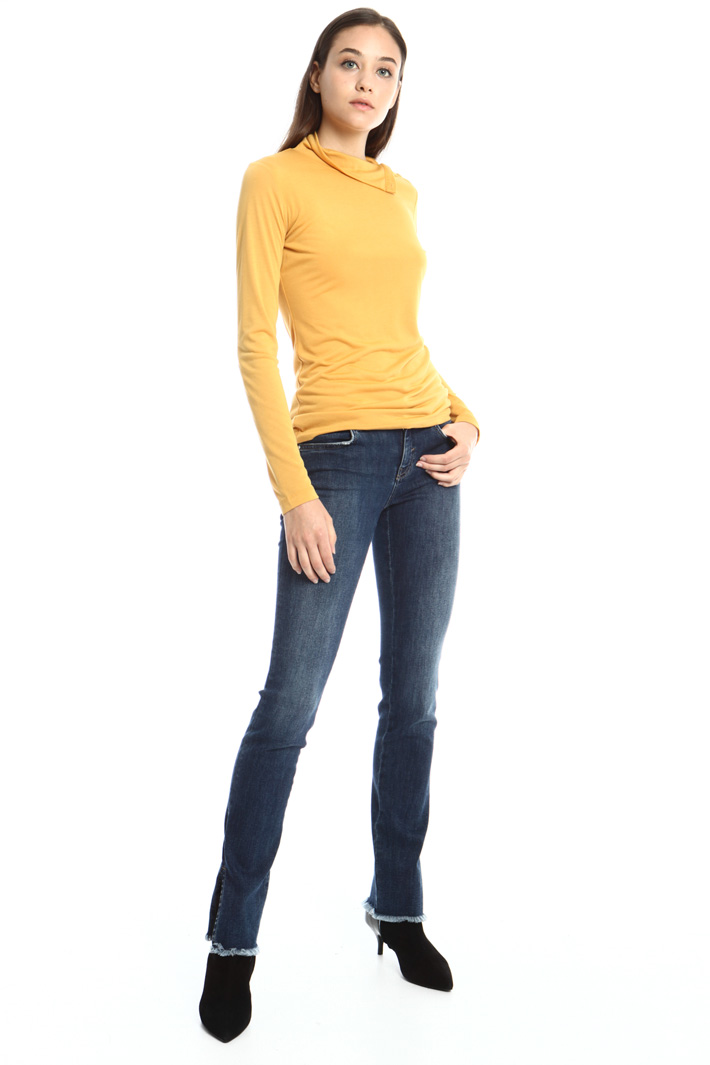 Jersey turtleneck top Intrend Jersey turtleneck top Intrend