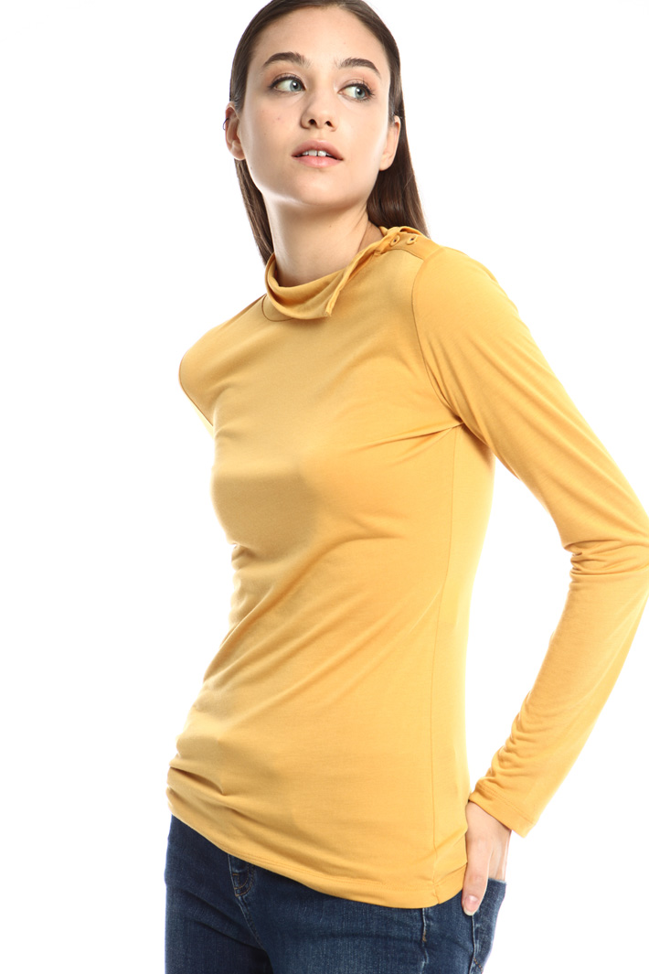 Jersey turtleneck top Intrend Jersey turtleneck top Intrend