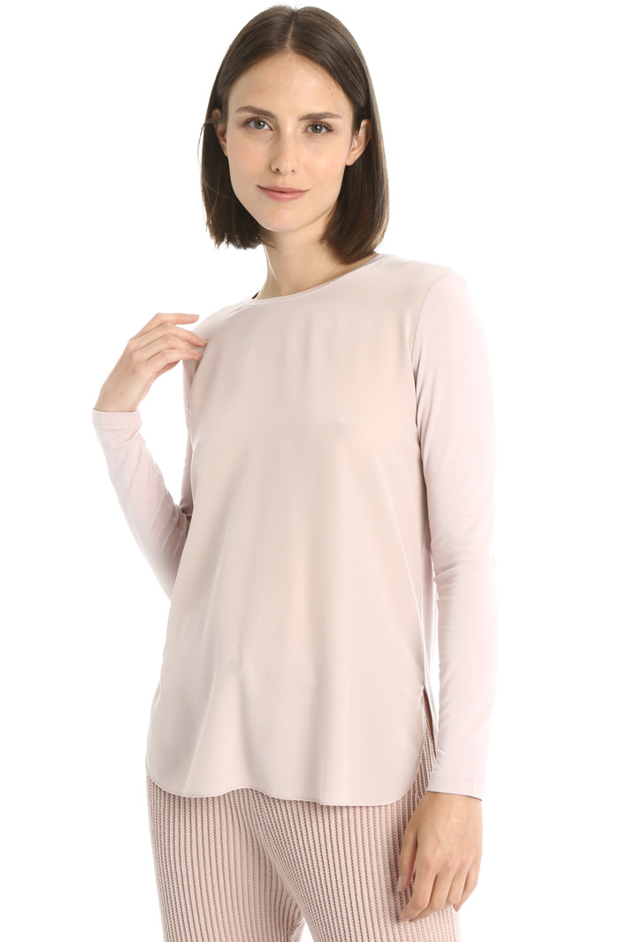 Jersey and silk T-shirt Intrend Jersey and silk T-shirt Intrend
