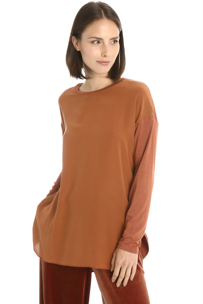 Jersey and silk top Intrend Jersey and silk top Intrend