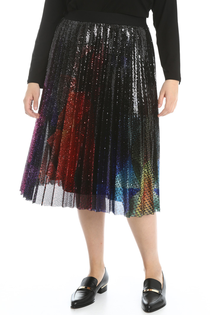 Pleated sequinned skirt Intrend Pleated sequinned skirt Intrend