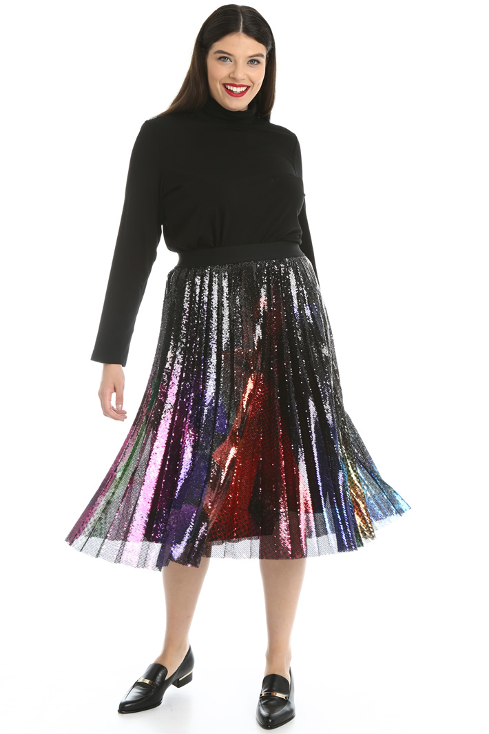 Pleated sequinned skirt Intrend Pleated sequinned skirt Intrend