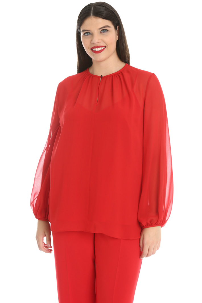 Silk georgette blouse Intrend Silk georgette blouse Intrend