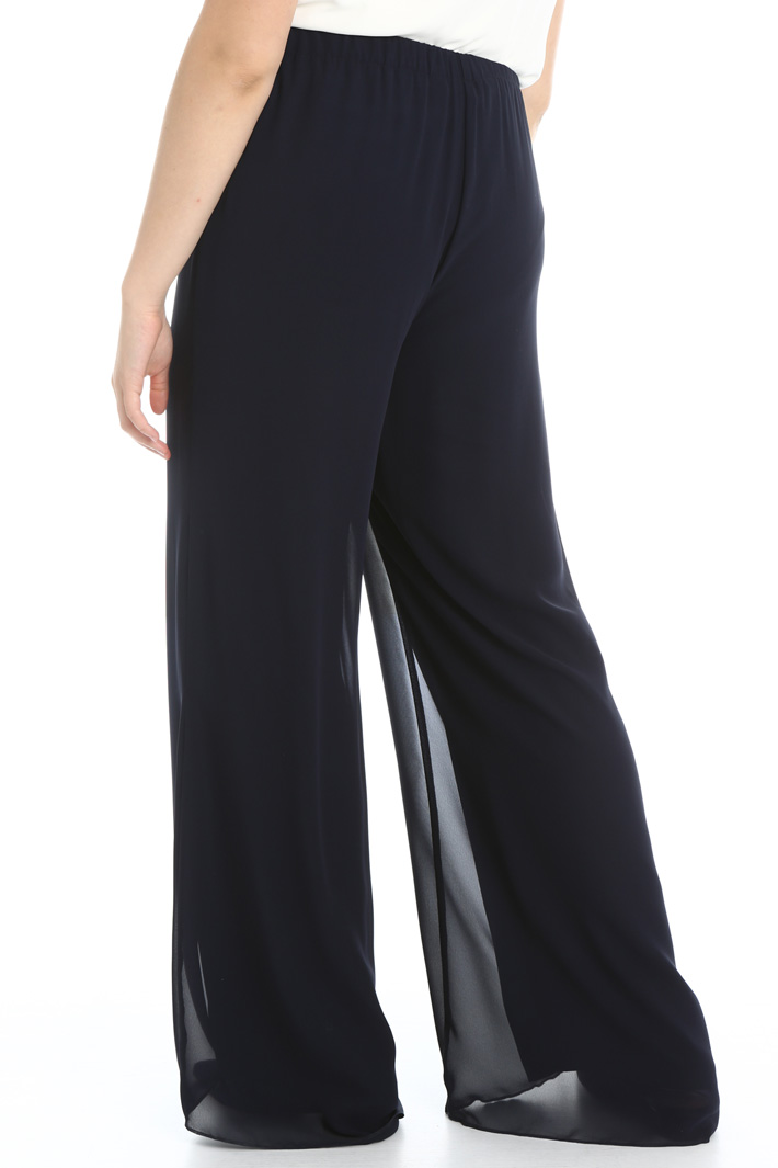 Flared georgette trousers Intrend Flared georgette trousers Intrend