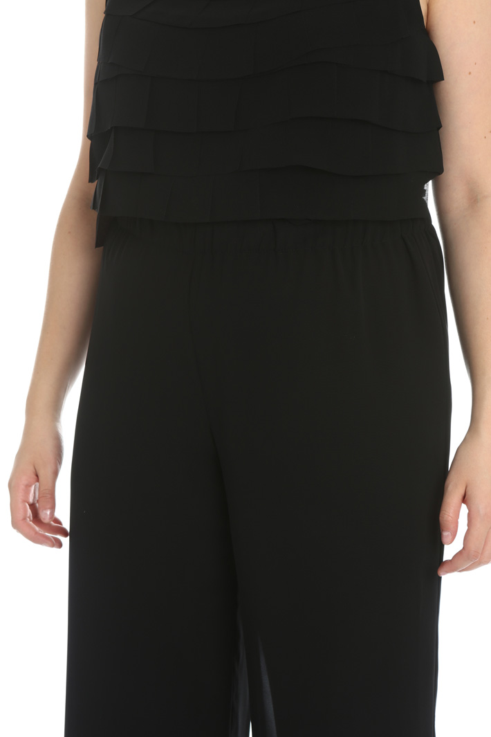Flared georgette trousers Intrend Flared georgette trousers Intrend