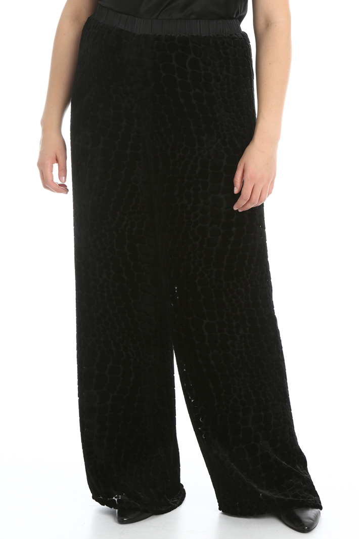 Velvet dévoré trousers Intrend Velvet dévoré trousers Intrend