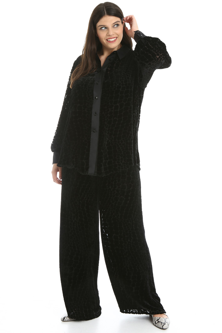 Velvet dévoré shirt Intrend Velvet dévoré shirt Intrend